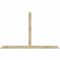 Ekena Millwork Portland Rough Sawn Timber Gable Bracket, Douglas Fir, 84"W x 53"H x 4"D x 4"F, 15/12 Pitch GBW084X53X0404POR00RDF - alternate 1